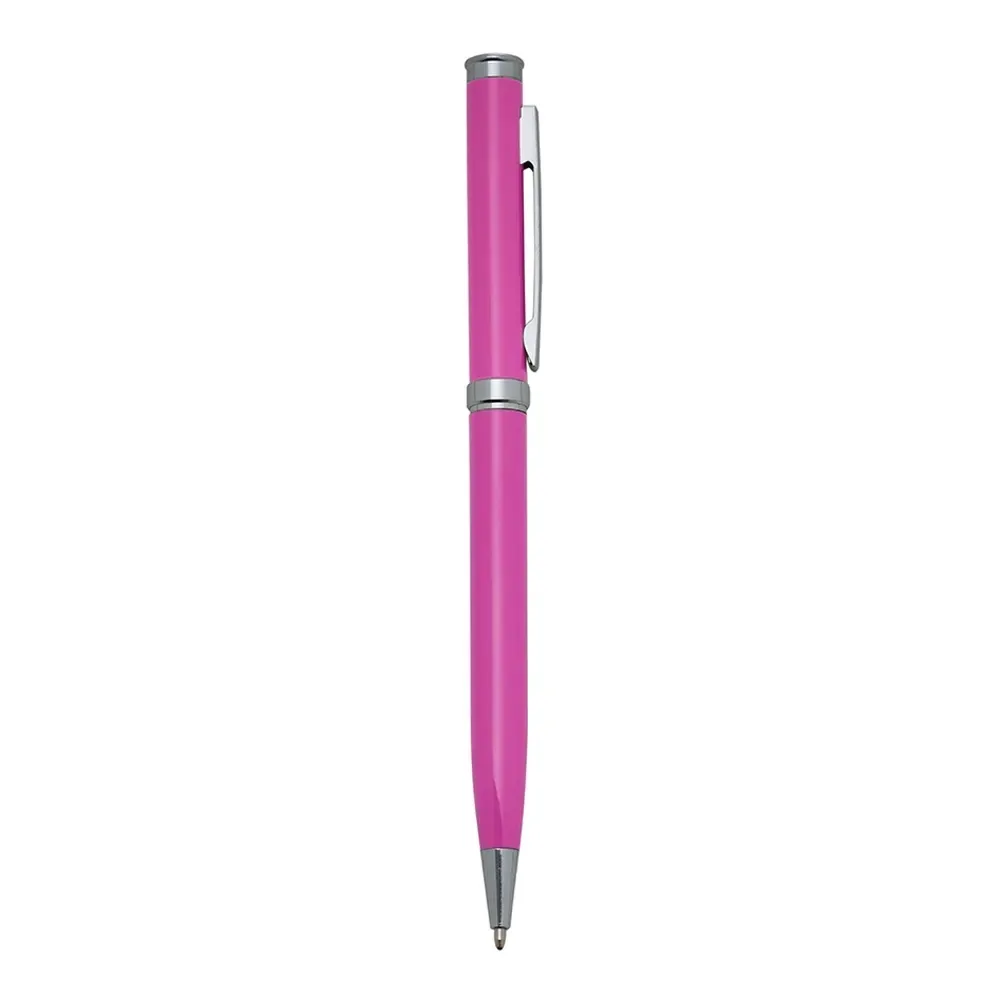 Caneta metal personalizada na cor pink