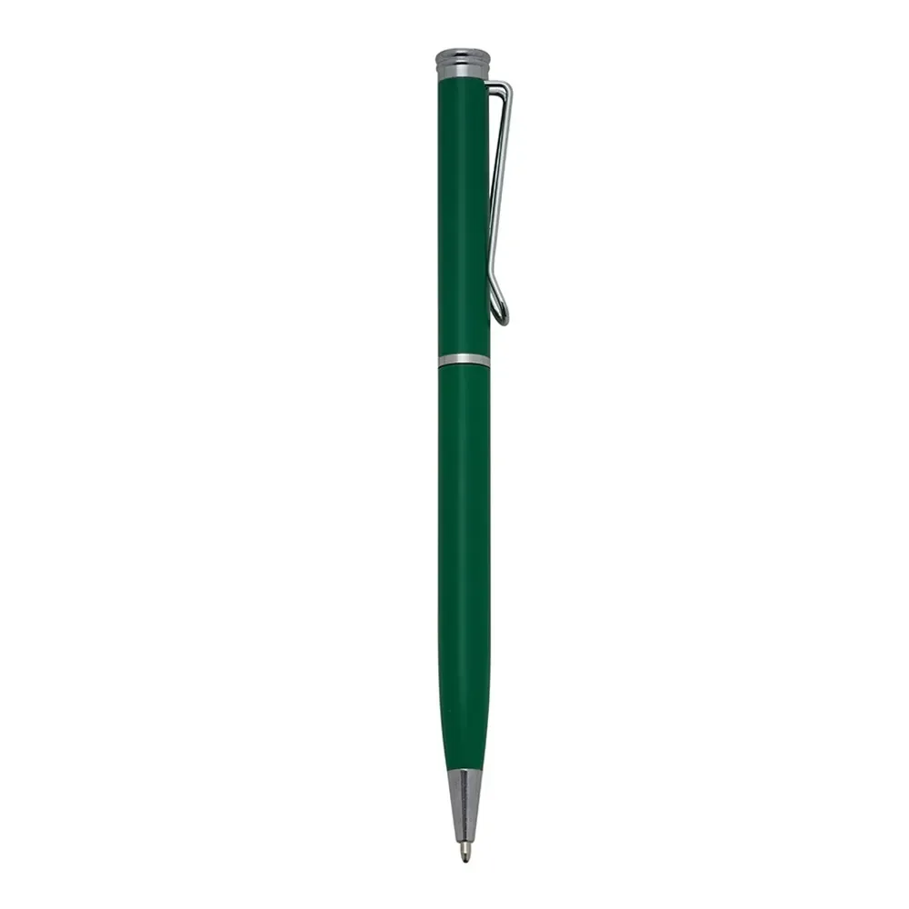 Caneta metal personalizada na cor verde
