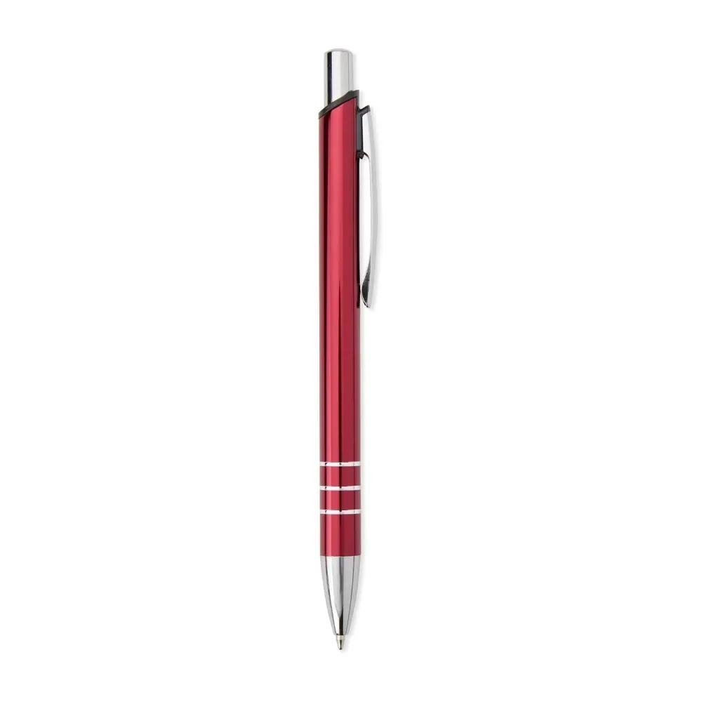Caneta Metal Gravação Ampliada personalizada vermelho