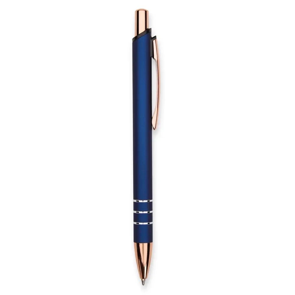 Caneta Metal Gravação Média personalizada azul escuro
