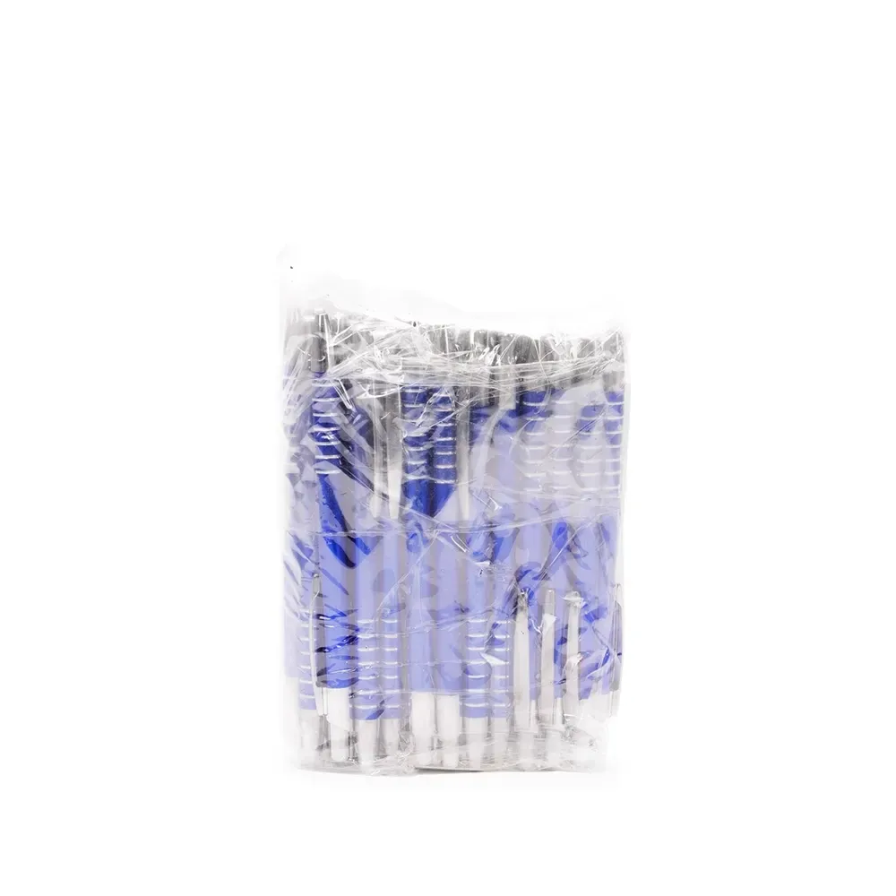 Pacote de canetas metal personalizadas com 50 unidades cor azul