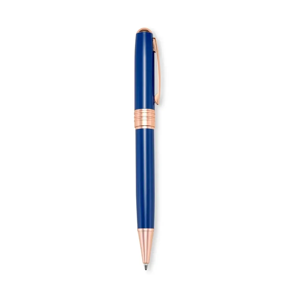 Caneta metal personalizada azul