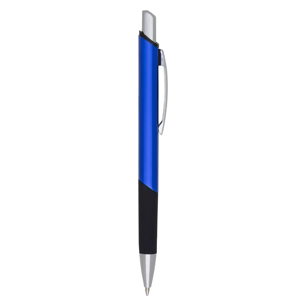 Caneta metal personalizada quadrada azul
