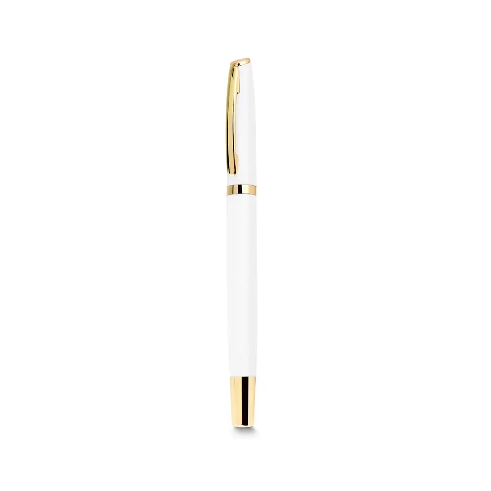 Caneta Metal Roller personalizada branca
