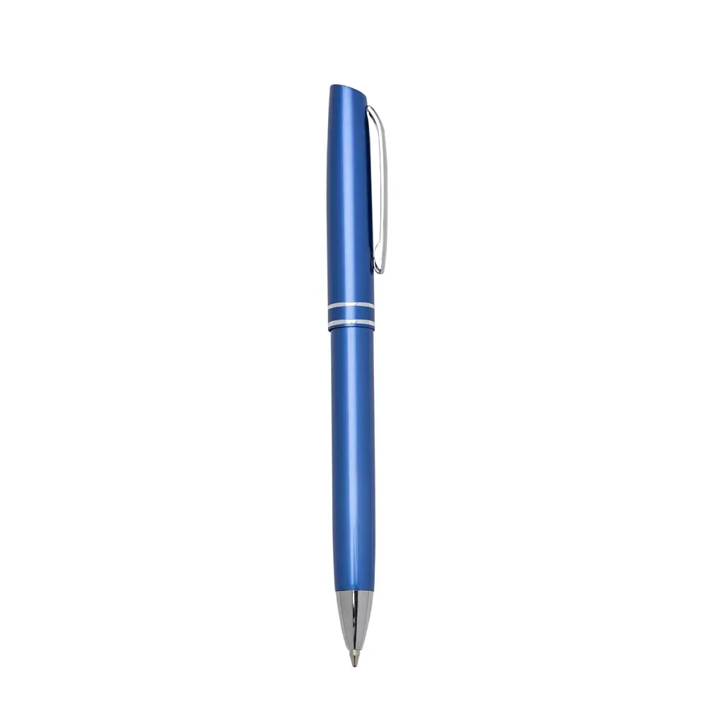 Caneta semimetálica personalizada cor azul