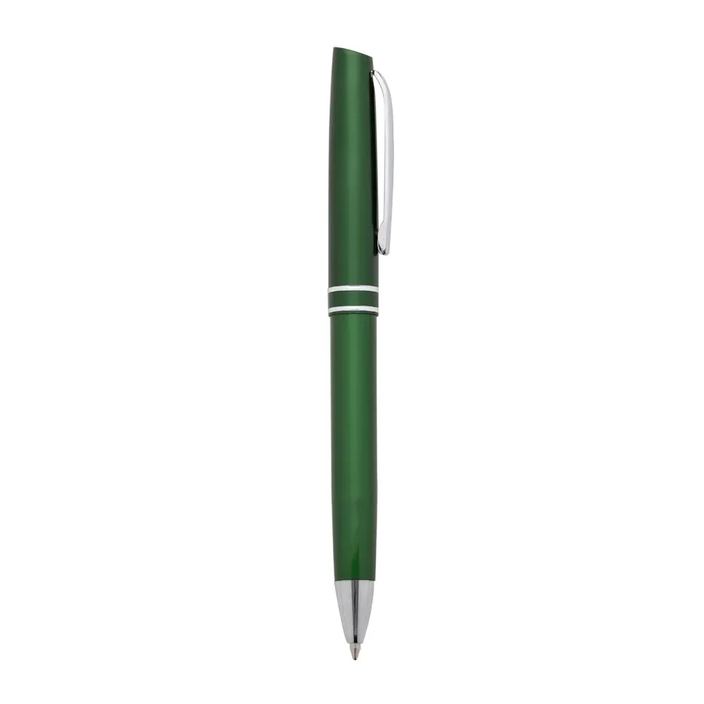 Caneta semimetálica personalizada cor verde