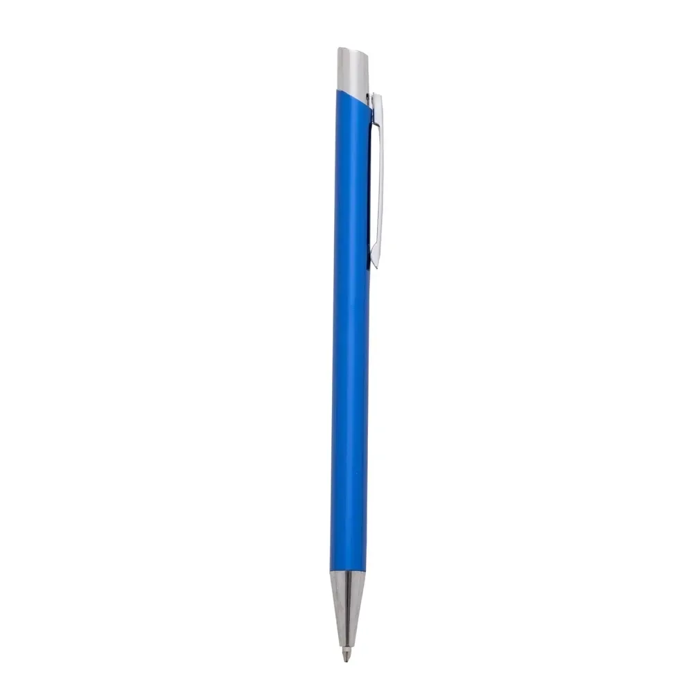 Caneta Metal Slim personalizada azul