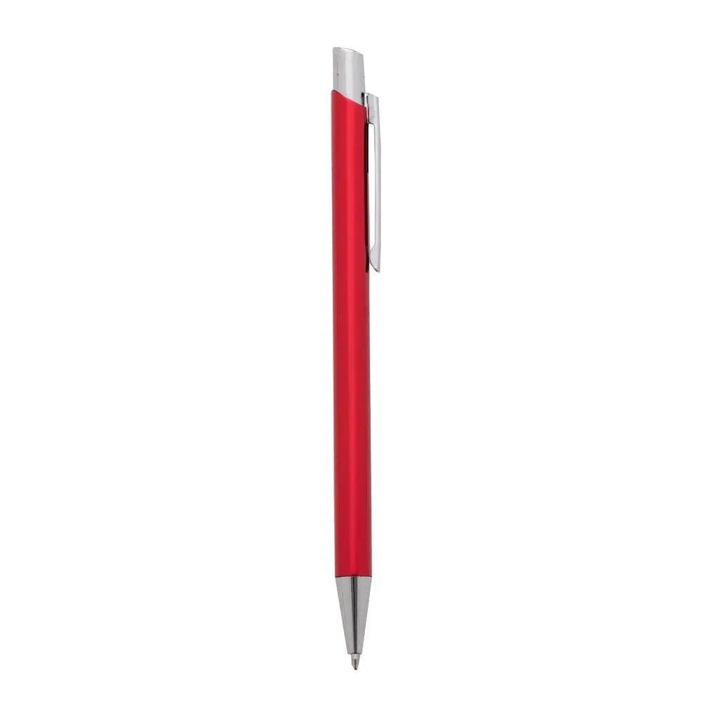 Caneta Metal Slim personalizada vermelha