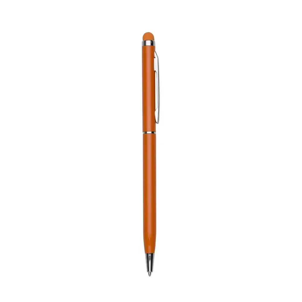 Caneta Metal Touch personalizada laranja