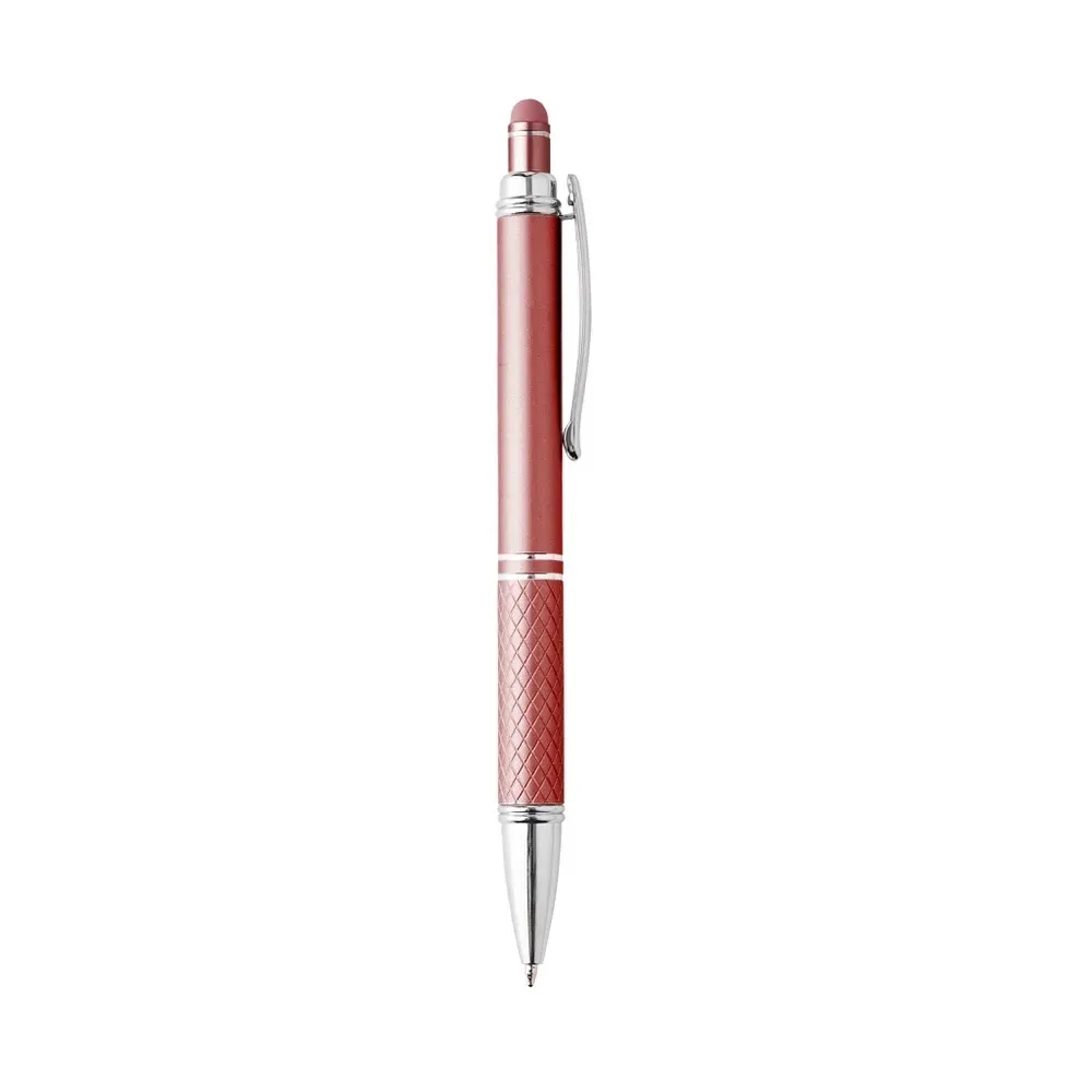 Caneta metal touch personalizada vermelha