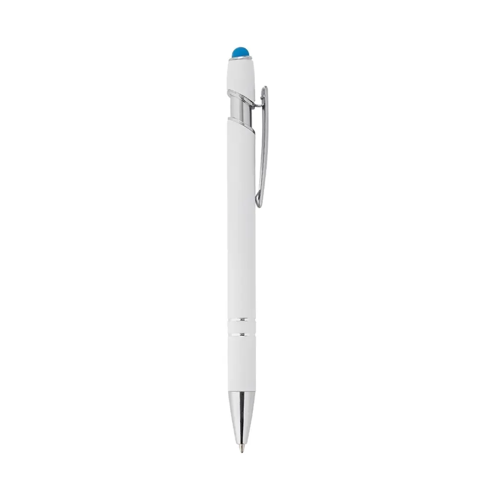 Caneta Metal Touch 17 Cores personalizada azul clara