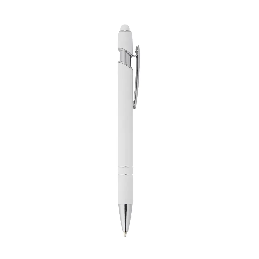 Caneta Metal Touch 17 Cores personalizada branca