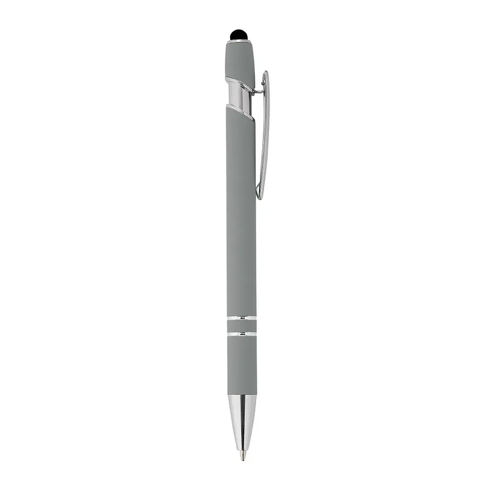 Caneta Metal Touch 17 Cores personalizada cinza