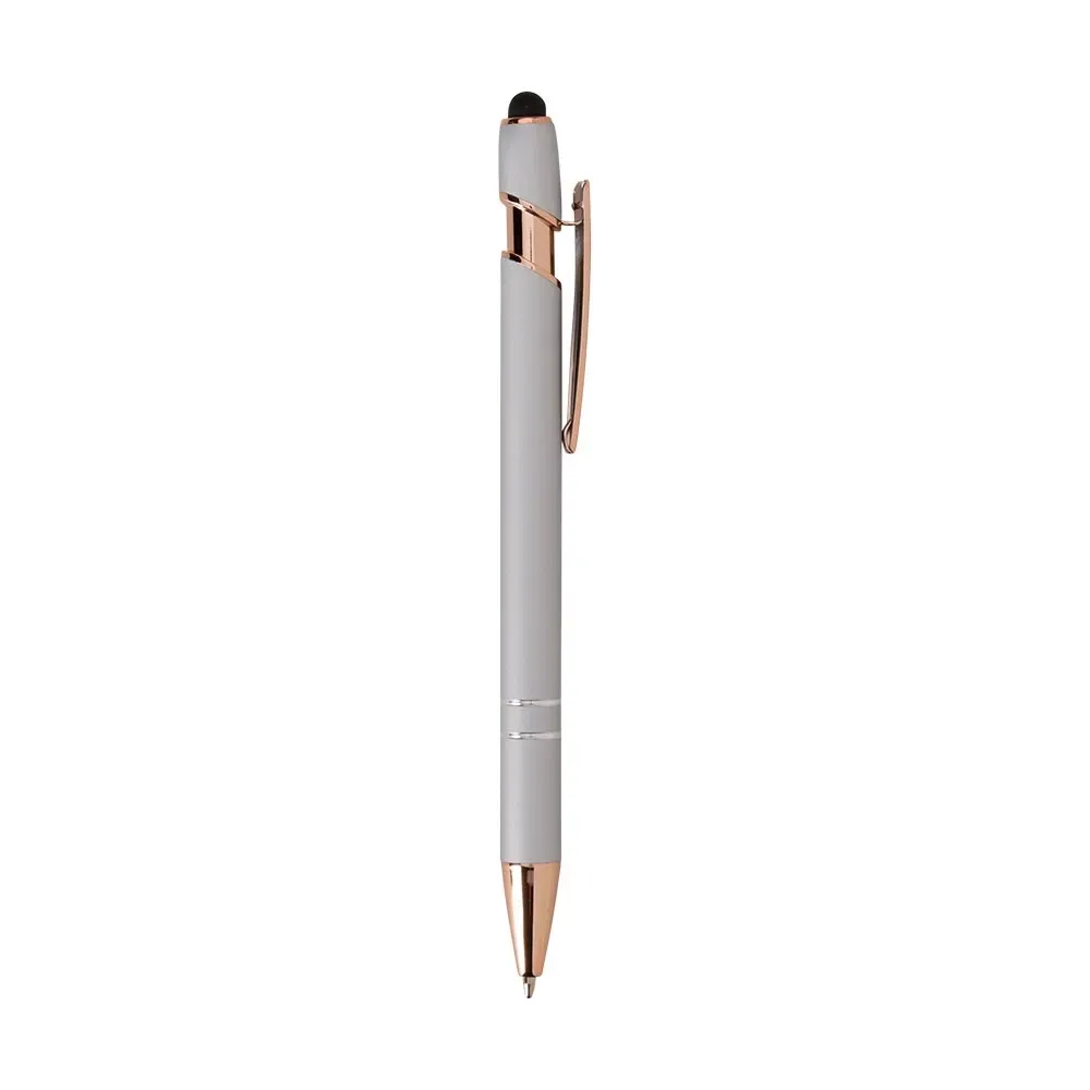 Caneta Metal Touch 17 Cores personalizada prata
