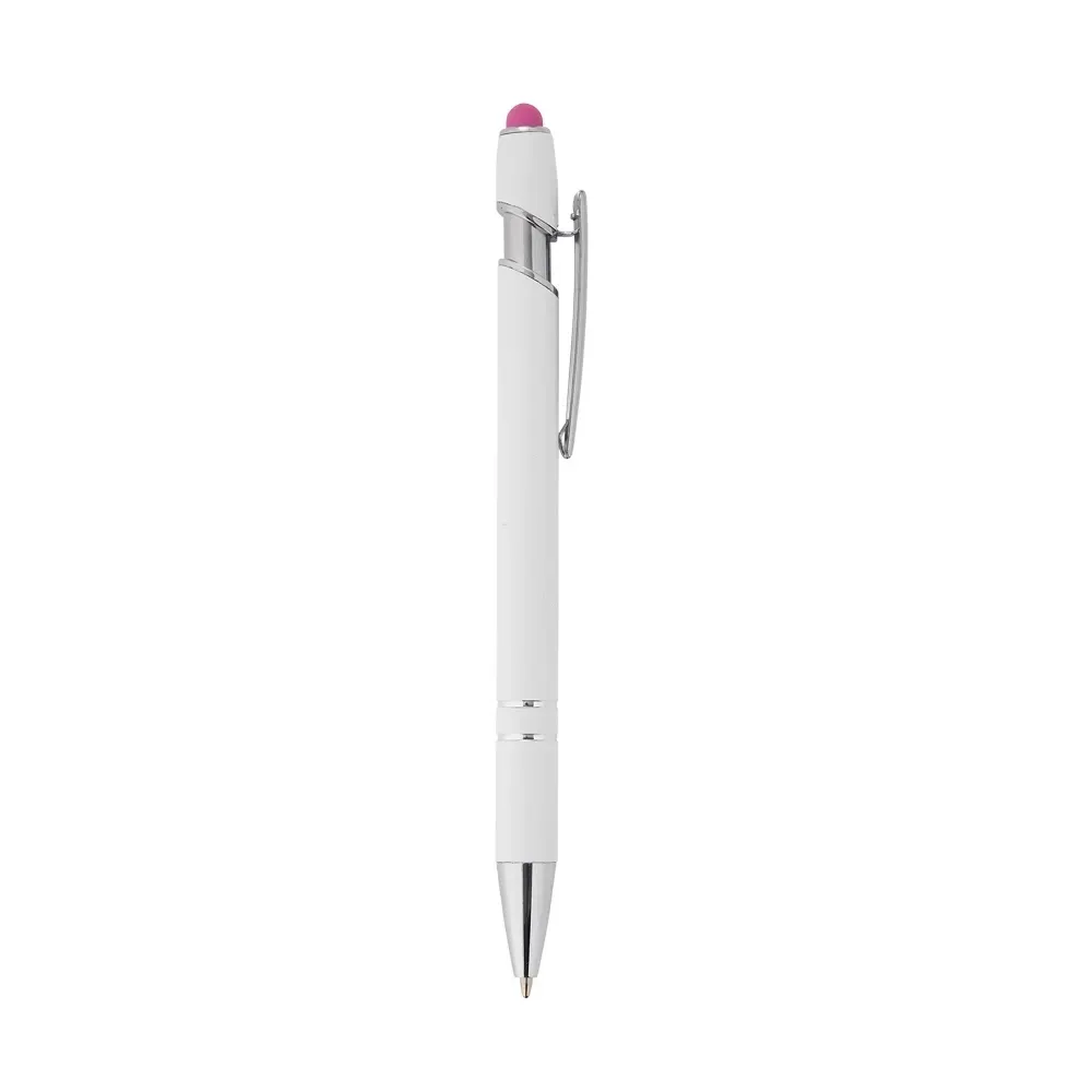 Caneta Metal Touch 17 Cores personalizada rosa