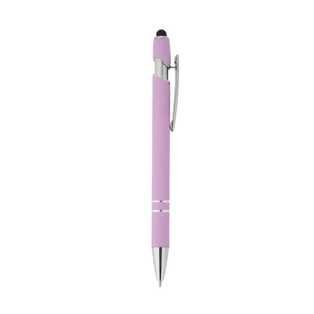 Caneta Metal Touch 17 Cores personalizada roxa