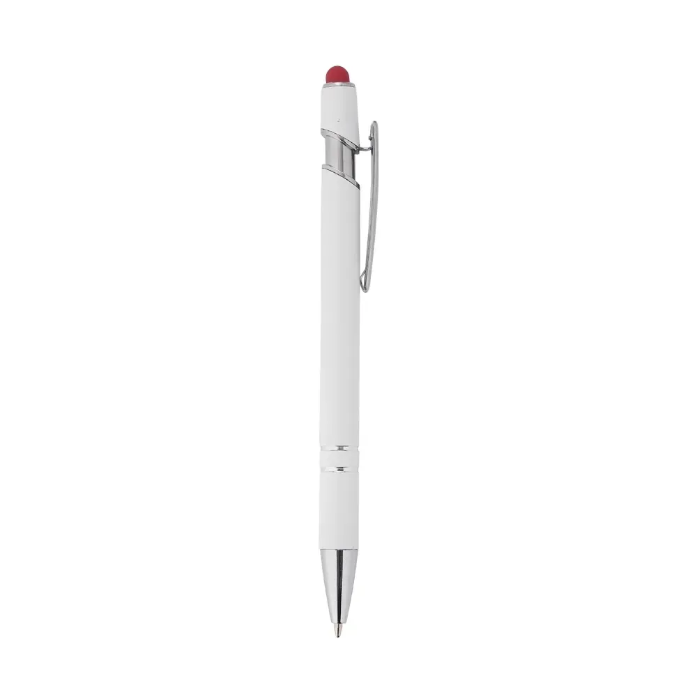 Caneta Metal Touch 17 Cores personalizada vermelha