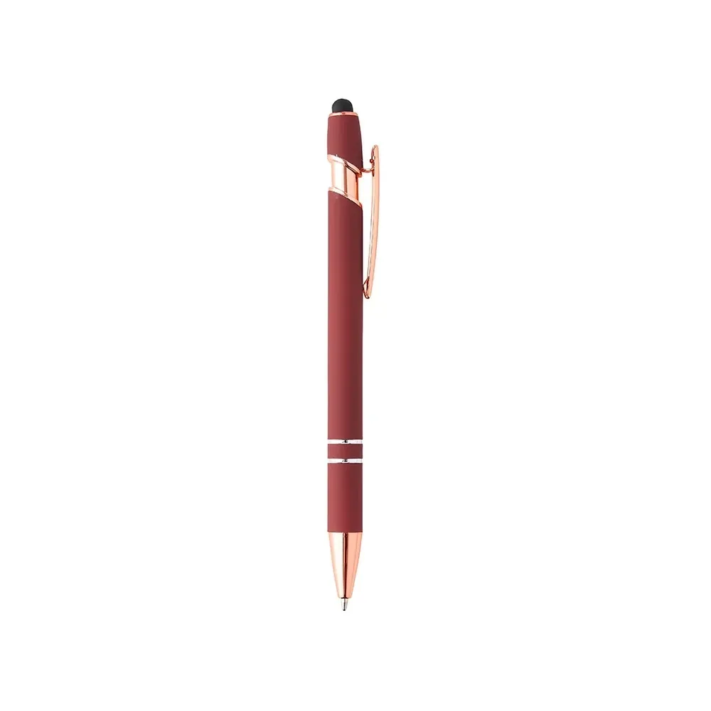 Caneta Metal Touch 17 Cores personalizada vinho