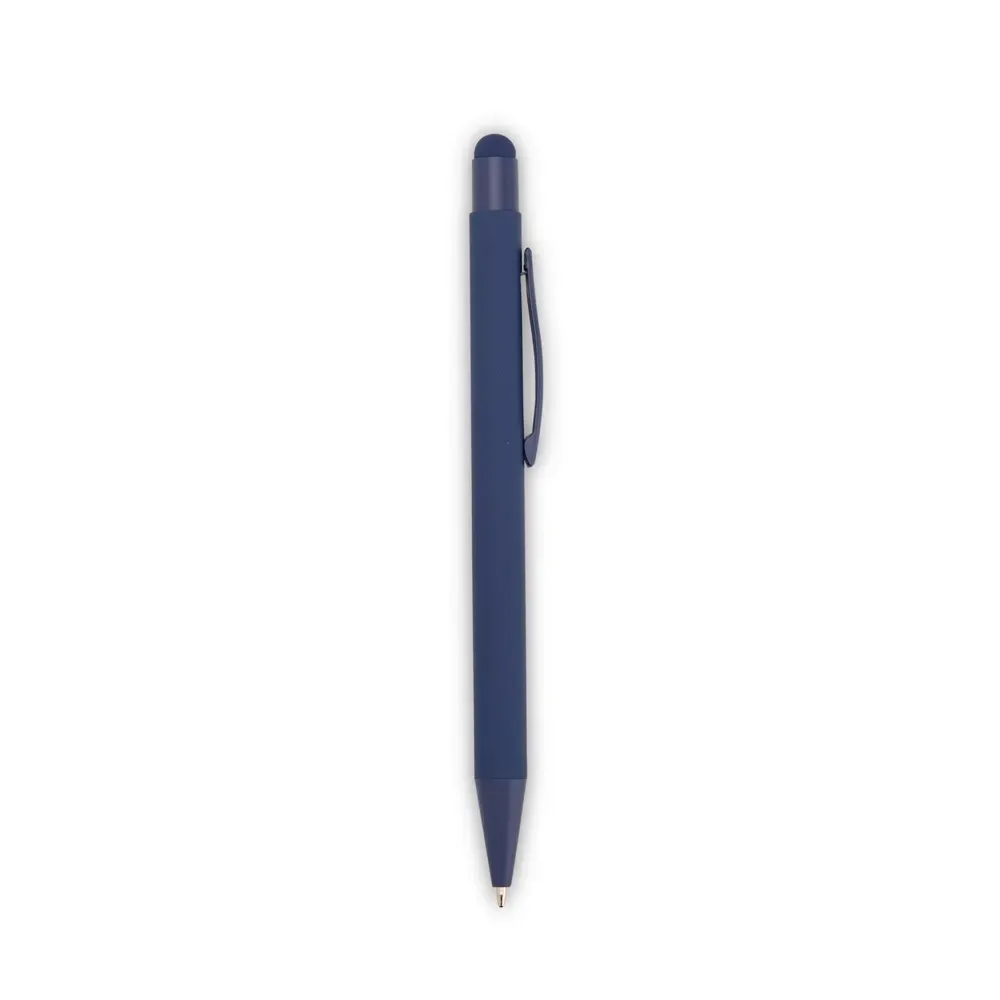Caneta metal touch personalizada azul escuro