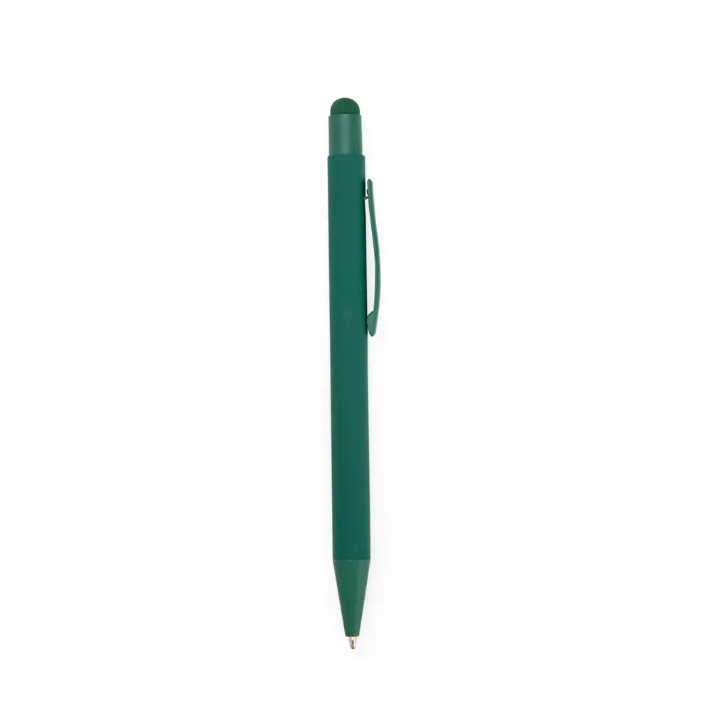 Caneta metal touch personalizada verde escuro