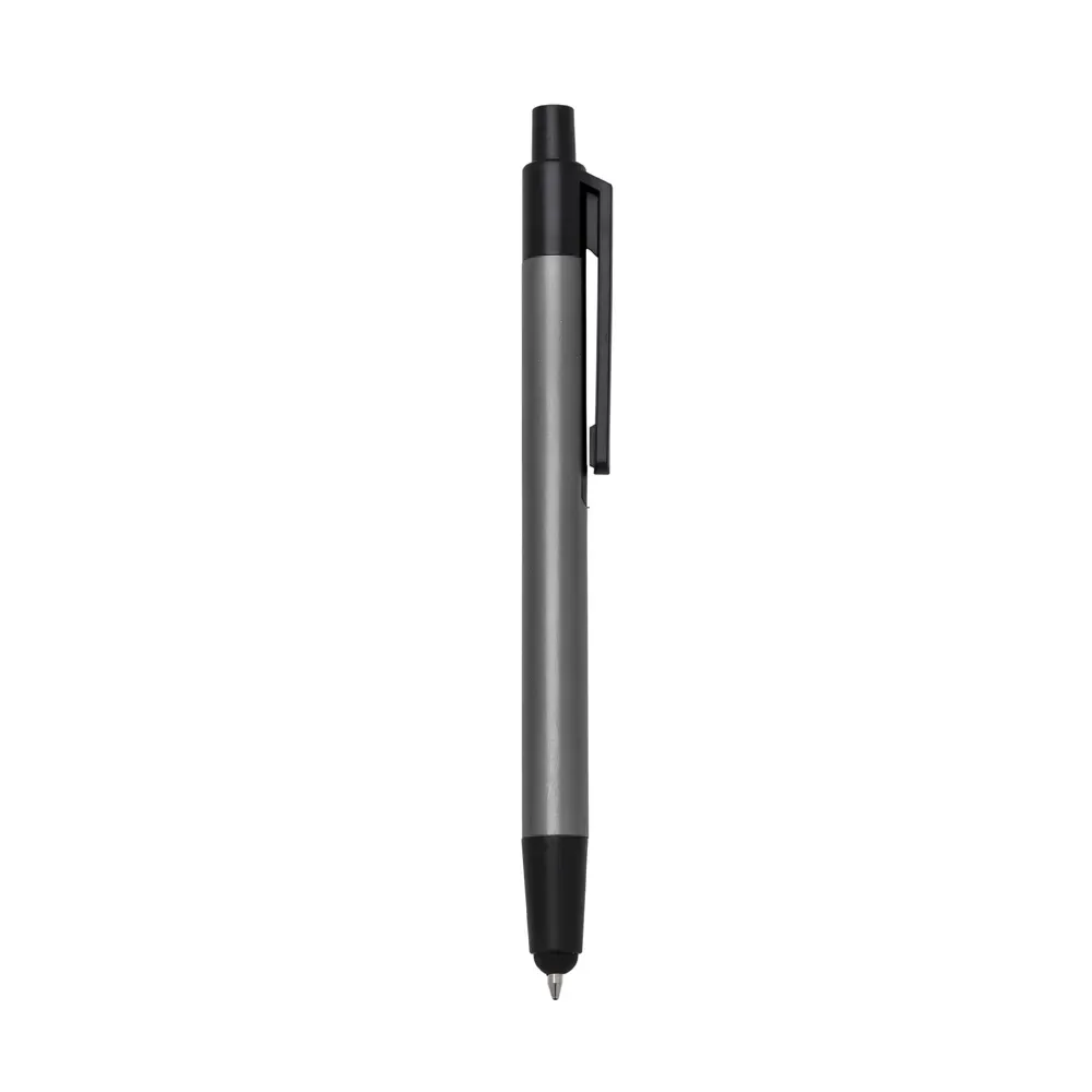 Caneta Metal Touch personalizada cinza