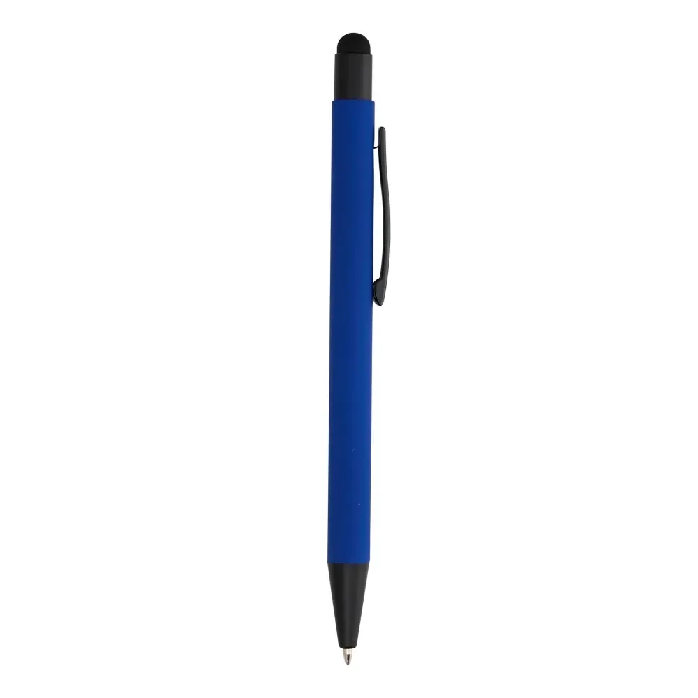 Caneta metal touch personalizada azul escuro