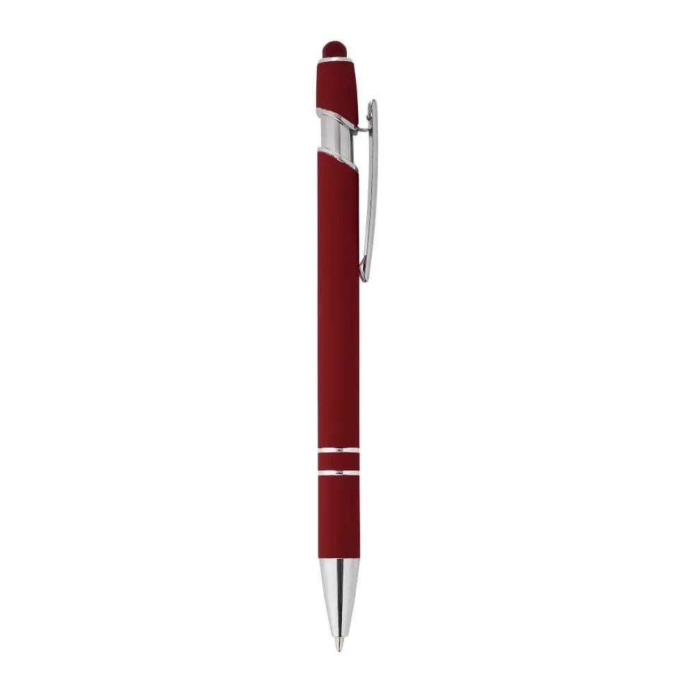 Caneta Metal Touch Acabamento Soft personalizada vinho