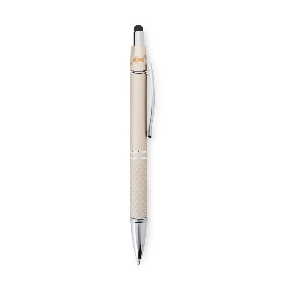 Caneta Metal Touch Antiestresse personalizada champagne
