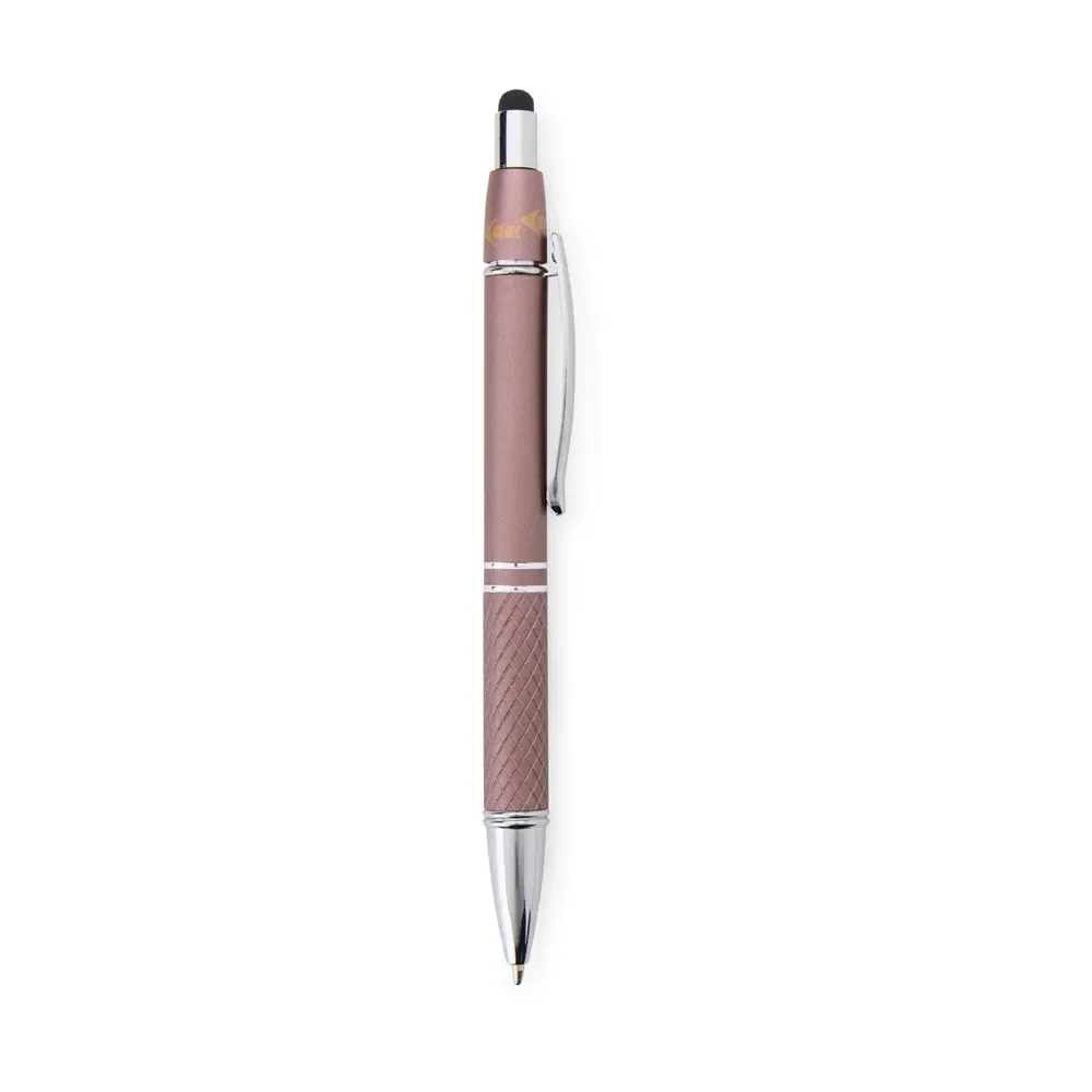 Caneta Metal Touch Antiestresse personalizada marrom