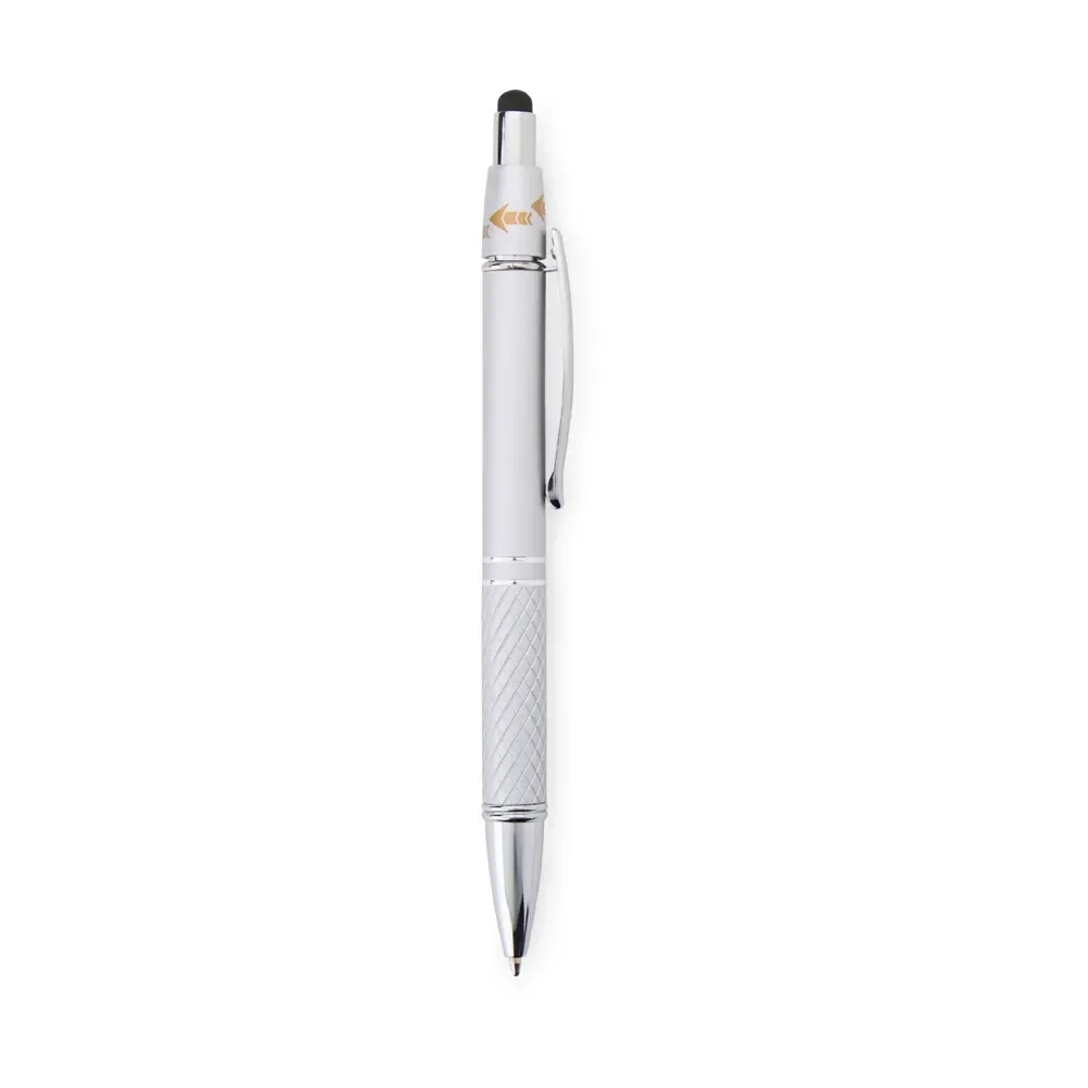 Caneta Metal Touch Antiestresse personalizada prata