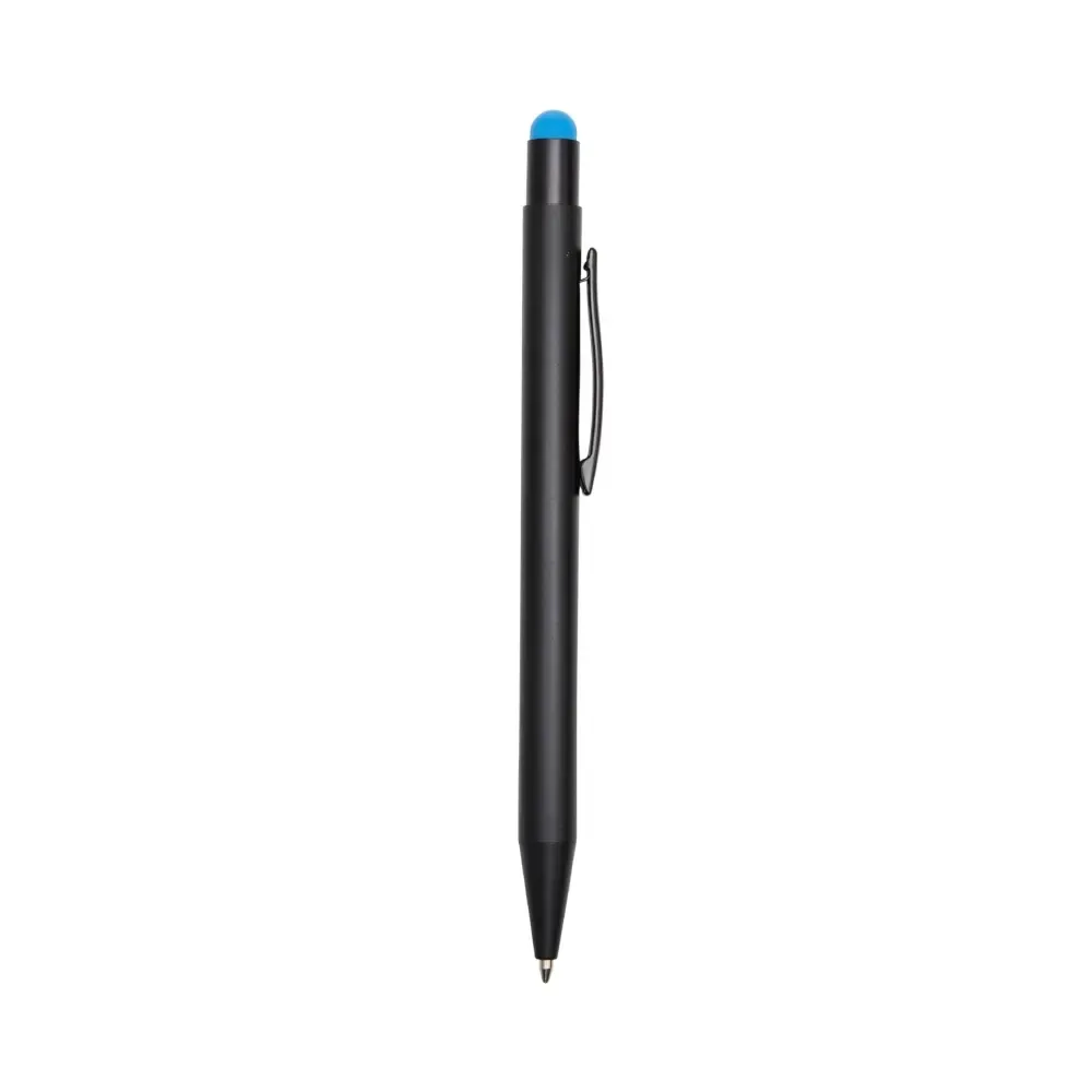 Caneta metal touch personalizada azul claro