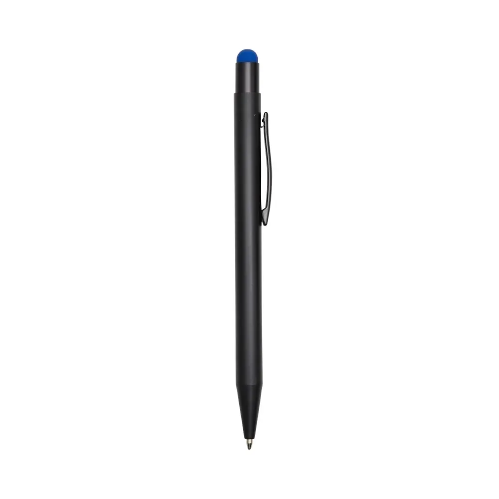 Caneta metal touch personalizada azul escuro