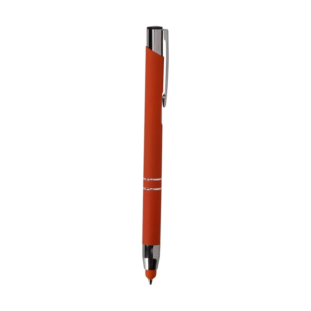 Caneta Metal Touch Compacta personalizada laranja