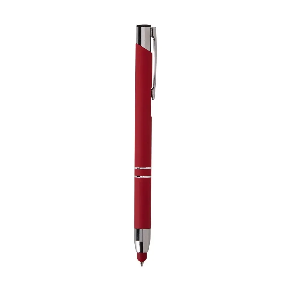 Caneta Metal Touch Compacta personalizada vermelho