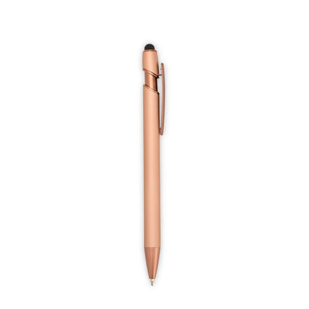 Caneta Metal Touch Emborrachada personalizada bronze
