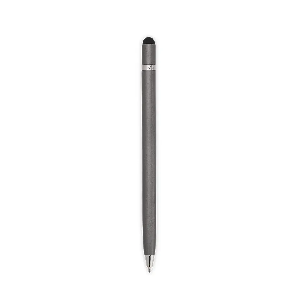 Caneta metal touch personalizada giratória fina chumbo