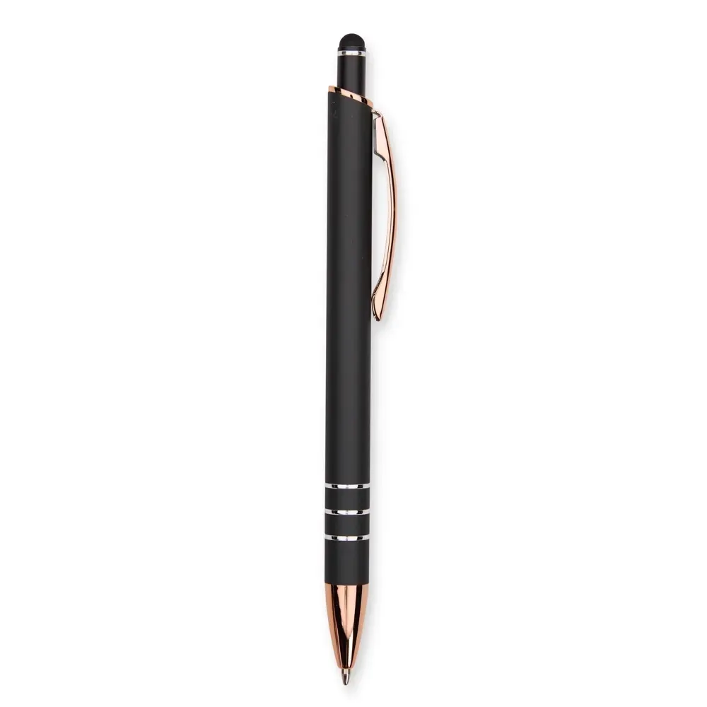 Caneta Metal Touch Gravação Ampla personalizada preto
