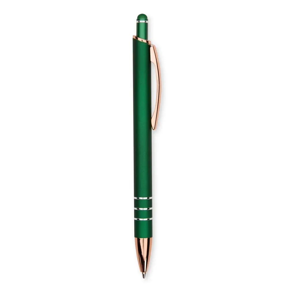 Caneta Metal Touch Gravação Ampla personalizada verde