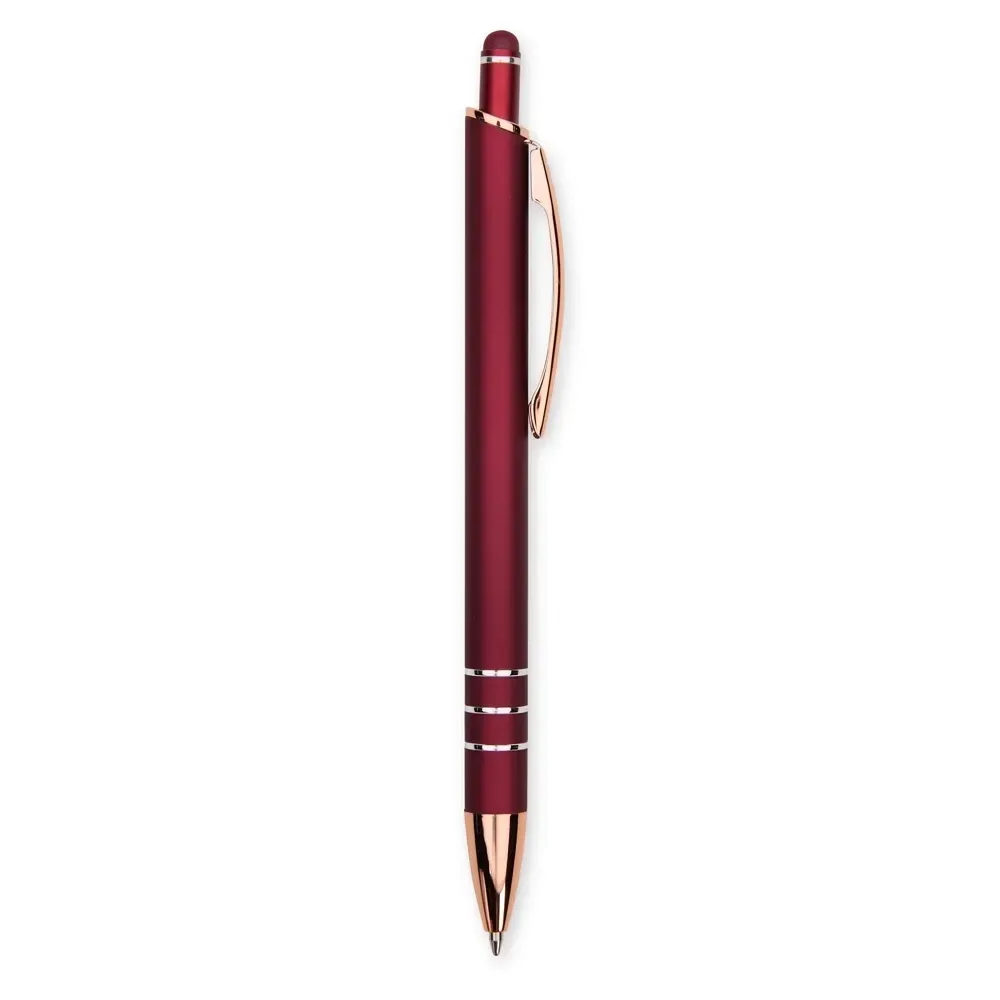 Caneta Metal Touch Gravação Ampla personalizada vinho