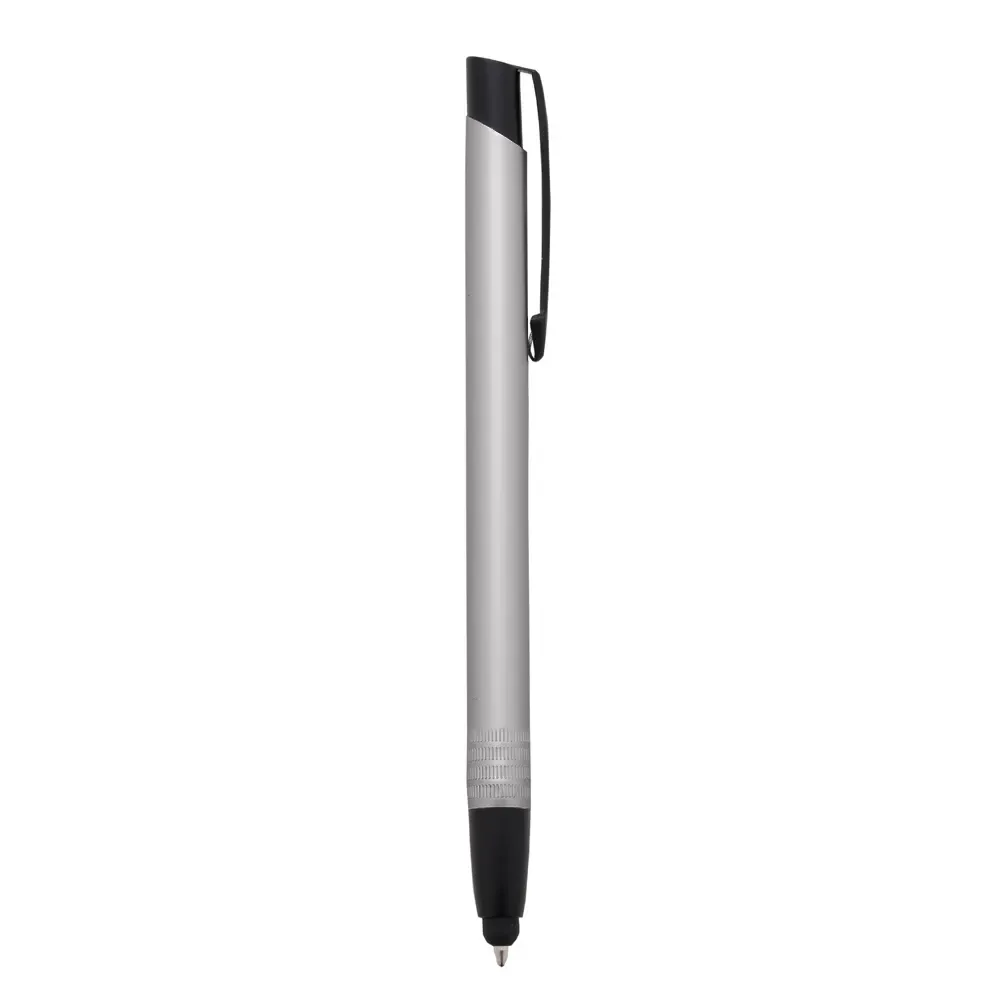 Caneta metal touch personalizada prata