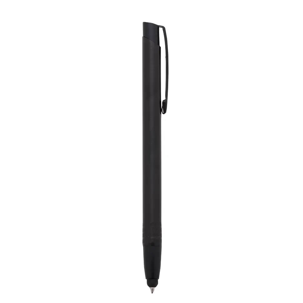Caneta metal touch personalizada preta