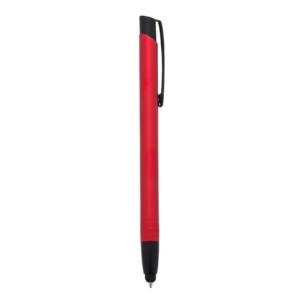 Caneta metal touch personalizada vermelha