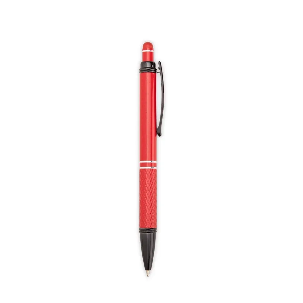 Caneta metal touch personalizada vermelha