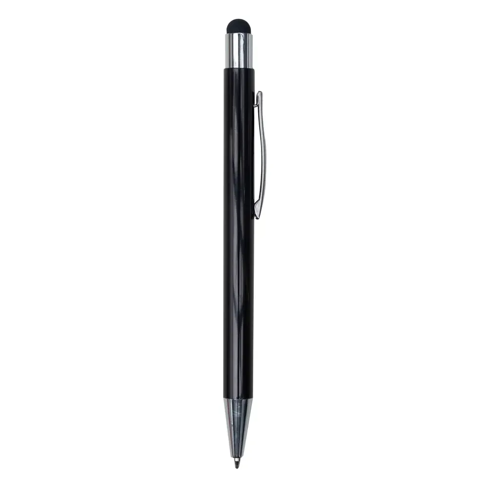 Caneta Metal Touch Multicor personalizada preta