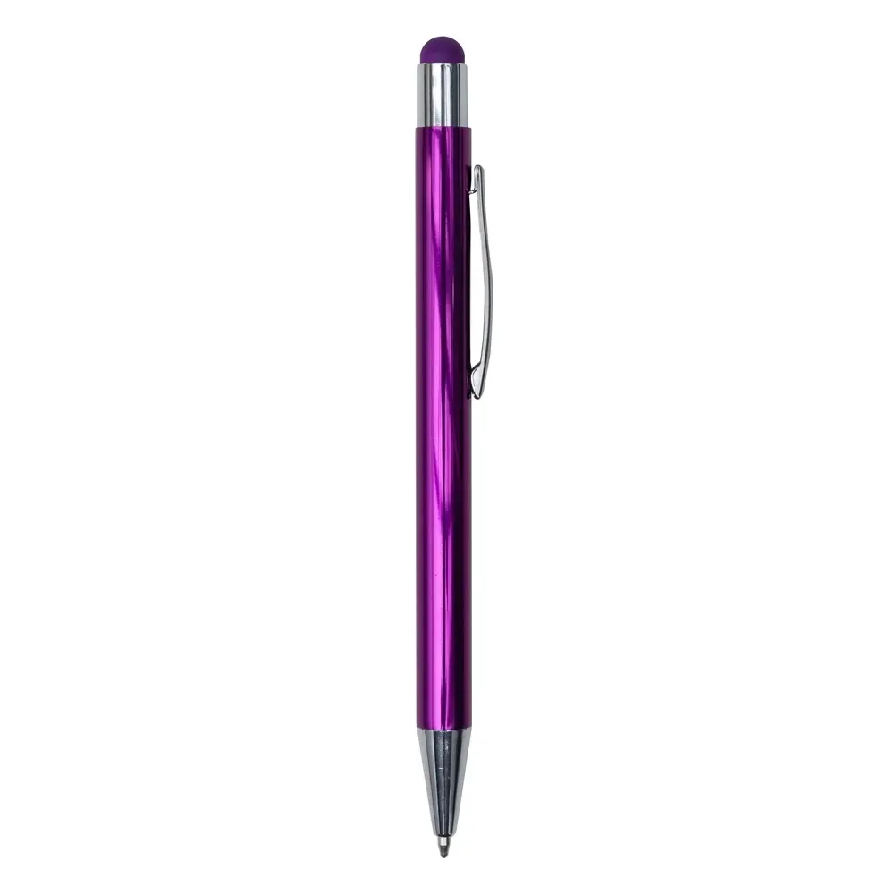 Caneta Metal Touch Multicor personalizada roxa