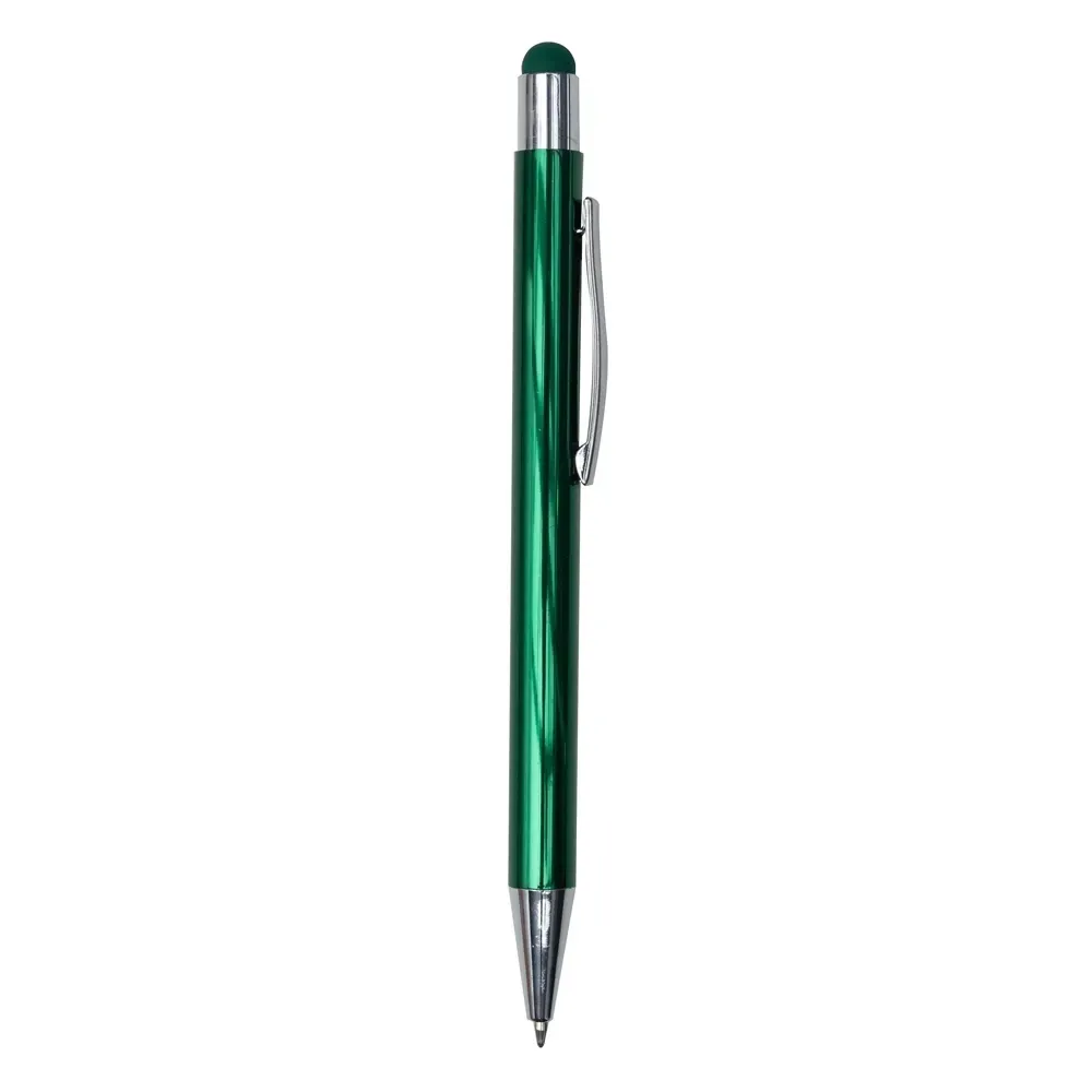 Caneta Metal Touch Multicor personalizada verde