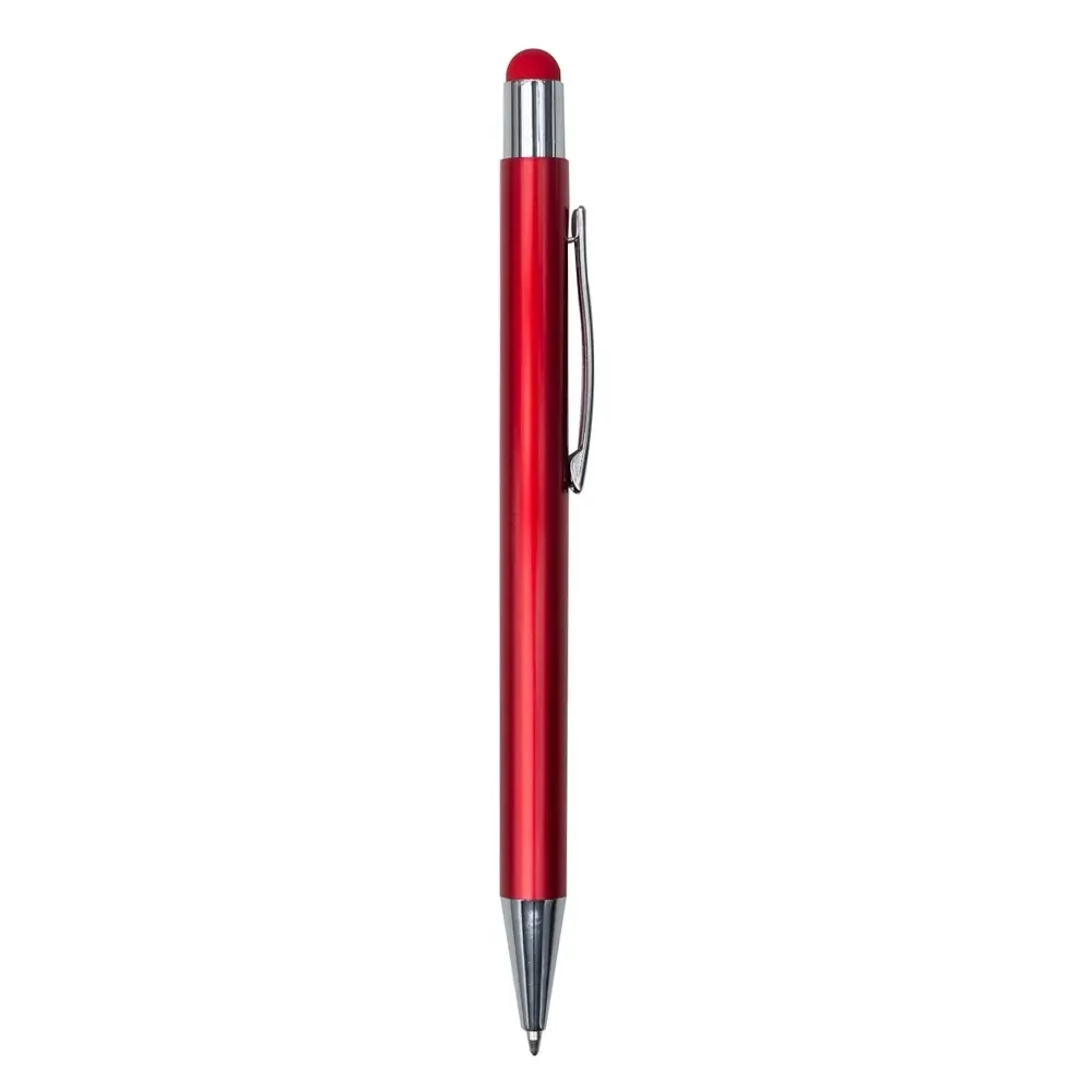 Caneta Metal Touch Multicor personalizada vermelha
