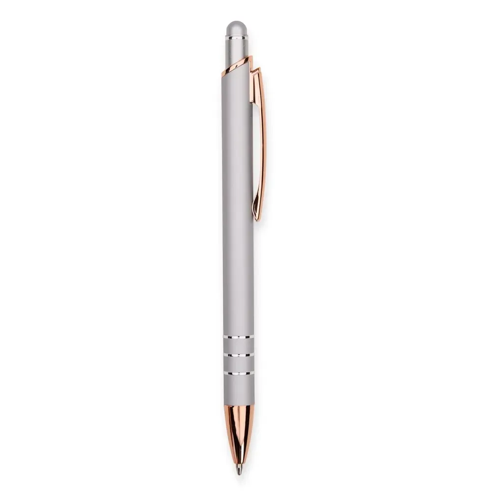 Caneta Metal Touch Slim personalizada prata