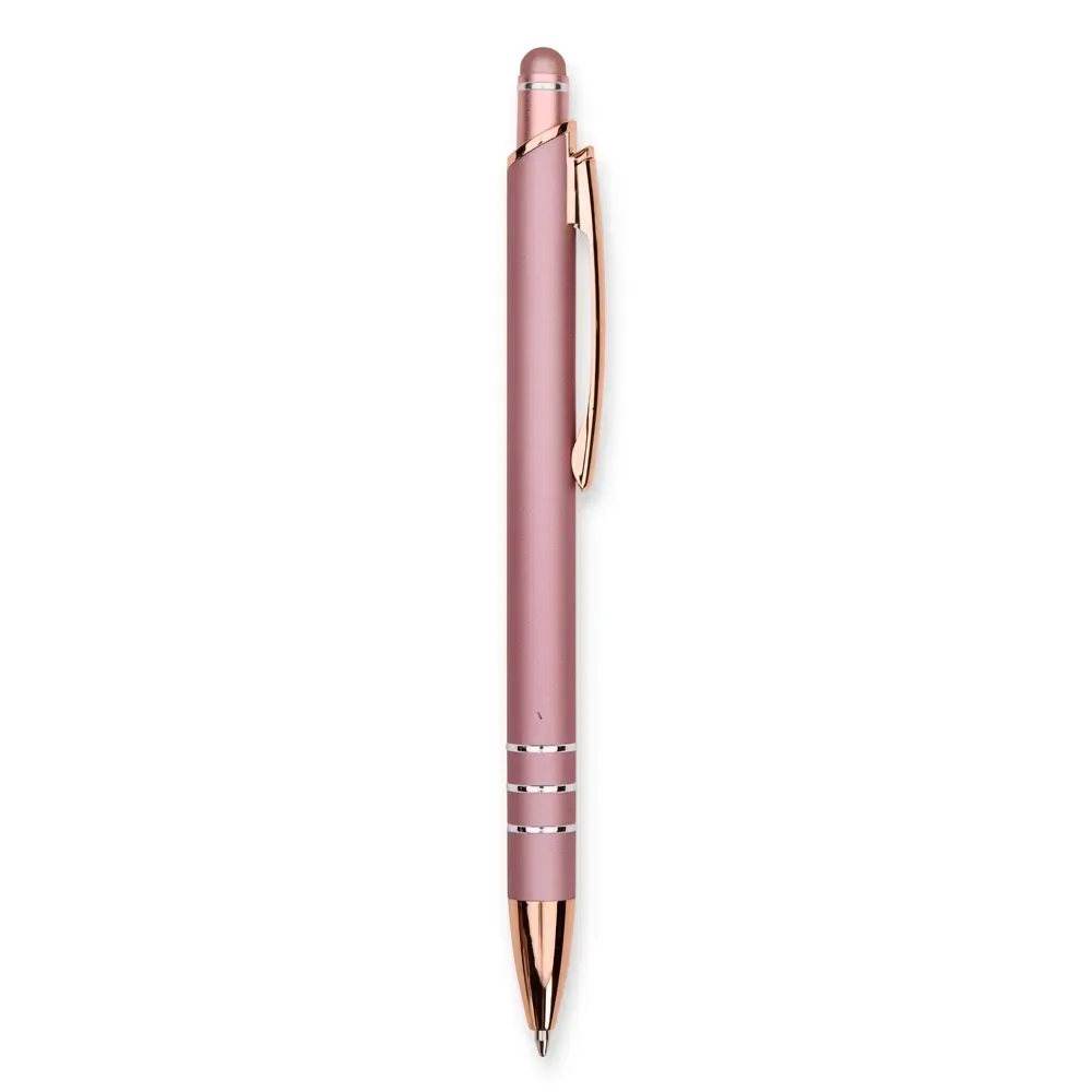 Caneta Metal Touch Slim personalizada rosé