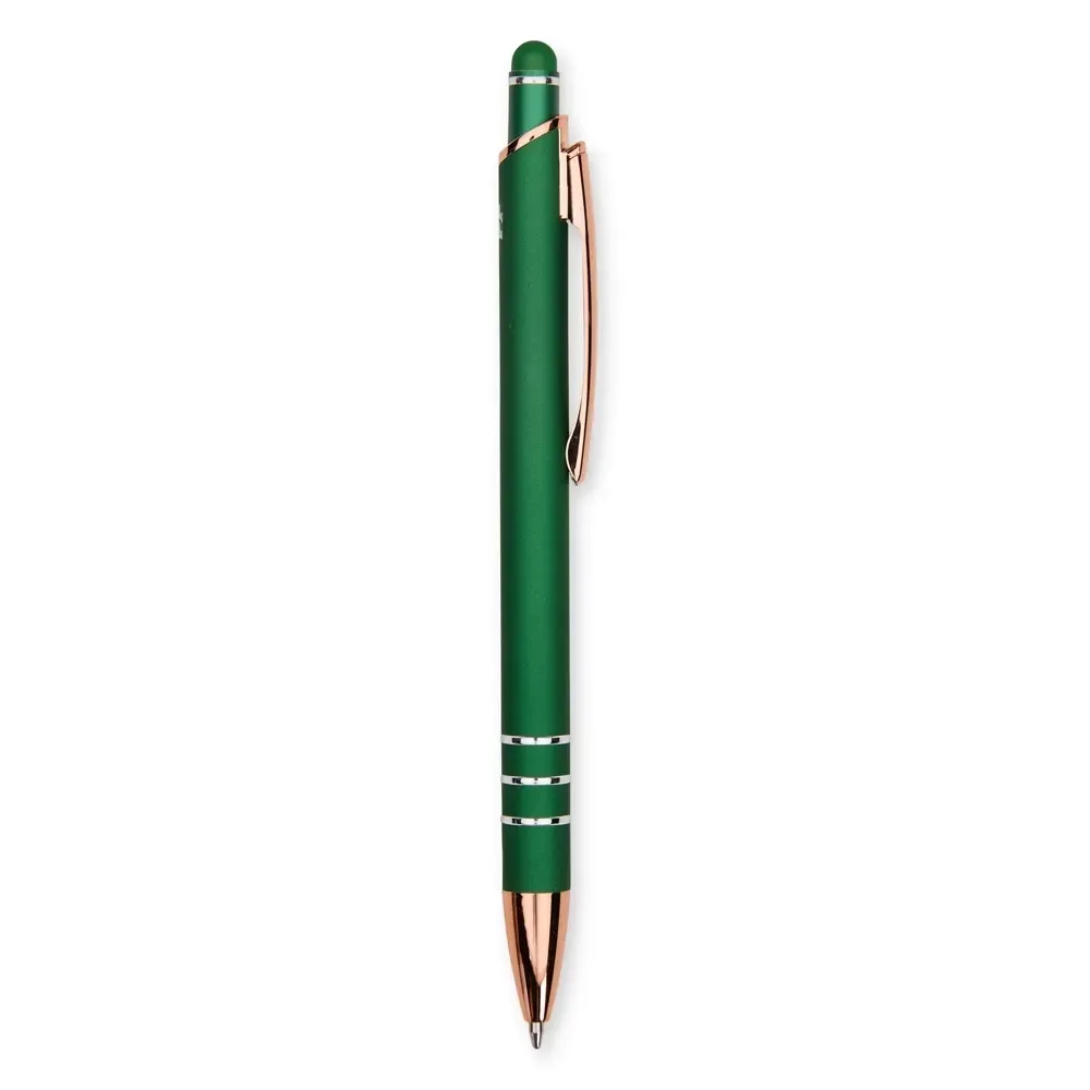 Caneta Metal Touch Slim personalizada verde